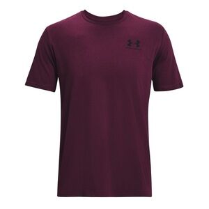 UNDER ARMOUR • Burgundy Workout Pickleball Tennis Athletic Short Sleeve Tee